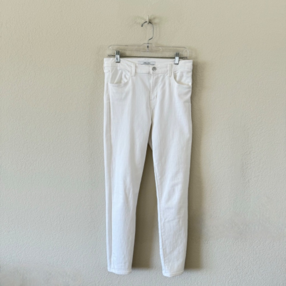 J Brand Alana High Rise Cropped Jeans in Blanc, size 29